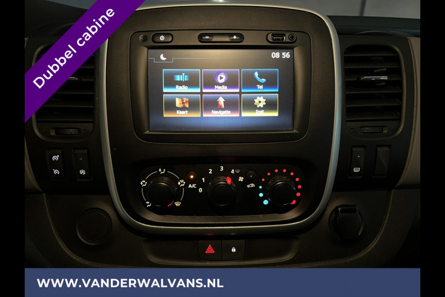 Renault Trafic 1.6 dCi 126pk L2H1 Dubbele Cabine Euro6 Airco | Navigatie | Cruisecontrol | Trekhaak Parkeersensoren, 5-Zits, Dakdragers