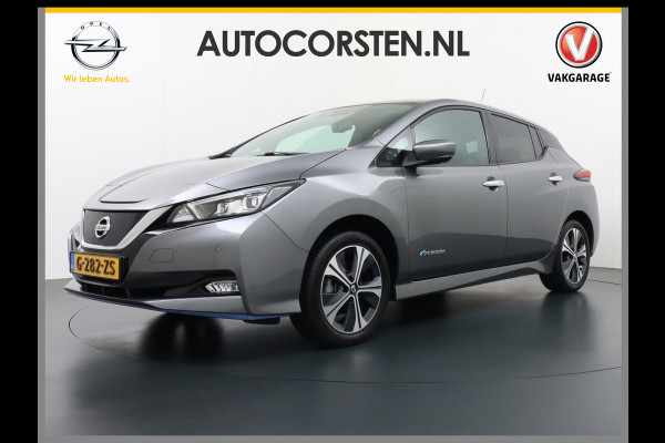 Nissan Leaf 62 kWh Apple Carplay Android Auto Navi Ecc Bluetooth DAB Camera Trekhaak Keyless Adapt.Cruise-Control Led DAB Stoelverwarming Re Verwarmd Lederen Stuur Isofix e+ N-Connecta