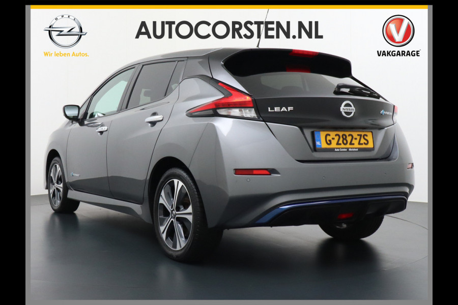 Nissan Leaf 62 kWh Apple Carplay Android Auto Navi Ecc Bluetooth DAB Camera Trekhaak Keyless Adapt.Cruise-Control Led DAB Stoelverwarming Re Verwarmd Lederen Stuur Isofix e+ N-Connecta