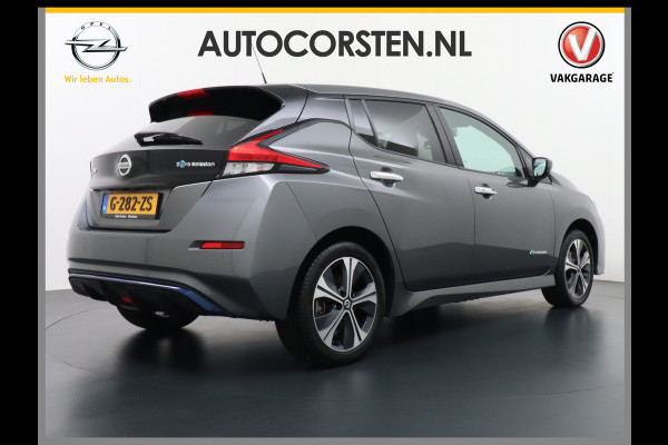 Nissan Leaf 62 kWh Apple Carplay Android Auto Navi Ecc Bluetooth DAB Camera Trekhaak Keyless Adapt.Cruise-Control Led DAB Stoelverwarming Re Verwarmd Lederen Stuur Isofix e+ N-Connecta