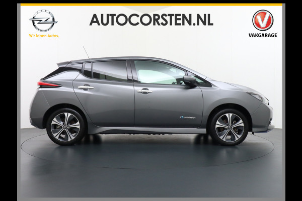 Nissan Leaf 62 kWh Apple Carplay Android Auto Navi Ecc Bluetooth DAB Camera Trekhaak Keyless Adapt.Cruise-Control Led DAB Stoelverwarming Re Verwarmd Lederen Stuur Isofix e+ N-Connecta