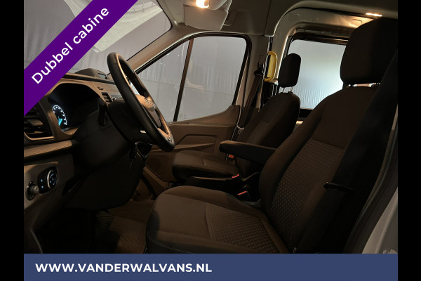 Ford Transit 2.0 TDCI 131pk L3H2 Dubbele cabine Euro6 Airco | 6-Zits | 2500kg Trekhaak | LED | Cruisecontrol Parkeersensoren, Verwarmde voorruit