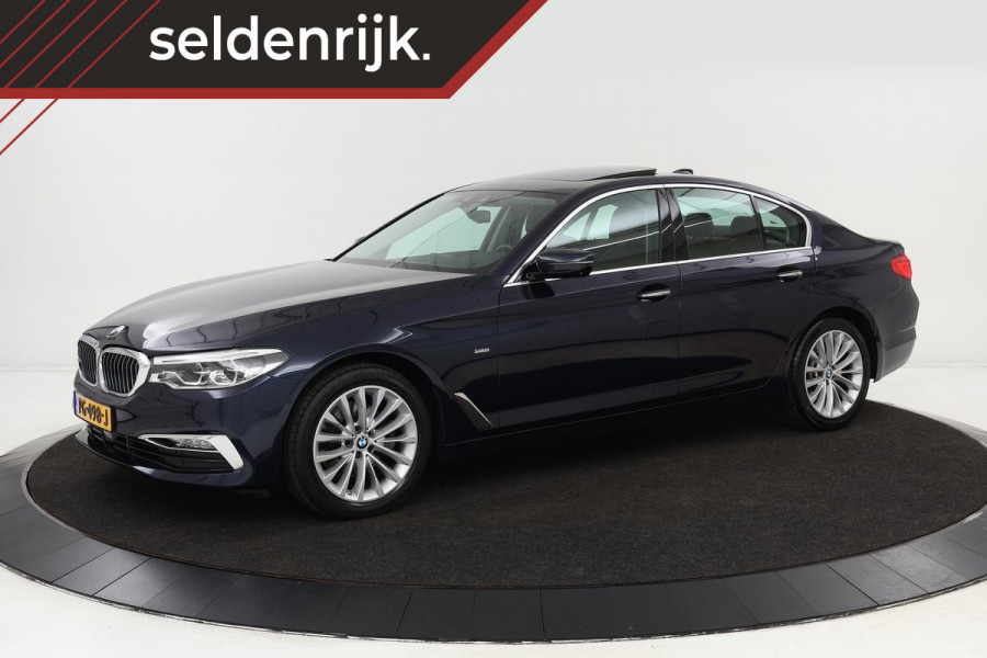 BMW 5 Serie 520d High Executive | Schuifdak | Adaptive Cruise | Trekhaak | Nappaleder | Harman Kardon | 360 Camera | Head-up | Park Assist