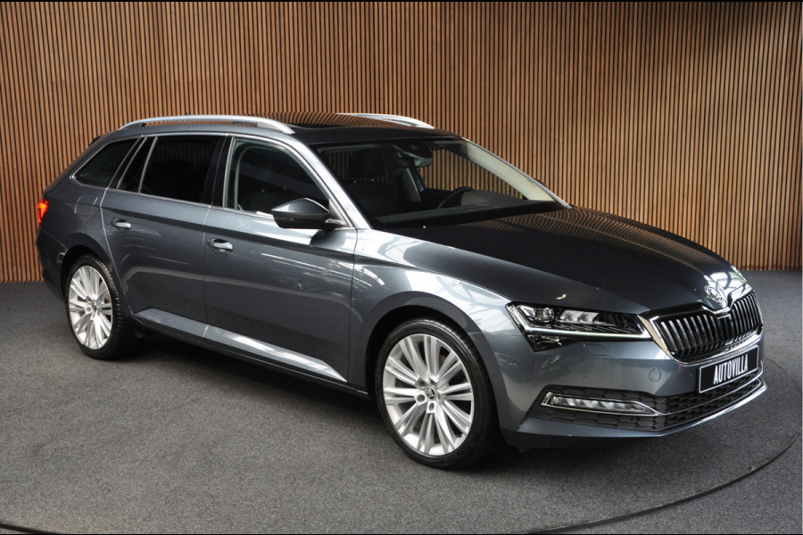 Škoda Superb Combi 1.5 TSI ACT Pano Elektr. achterklep Navi Crystal Lighting Camera XDS Matrix LED Stoelverwarming voor &  achter