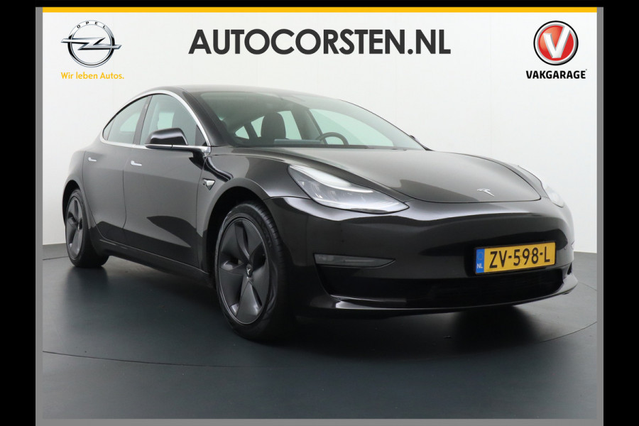 Tesla Model 3 SR+60kWh 325PK AutoPilot FSD.vb Leer PanoDak Adaptive cruise 18" Camera's Elektr.-Stuur+Stoelen+Spiegels+Geheugen+Easy-Entry+Ver Ecc Navigatiesysteem full map LED-a+v Comfortstoel(en) ACC Dual-ECC DAB Voorverwarmen interieur via App Keyless via Telefoonsleutel One-Pedal-Drive Origin. NLse auto !