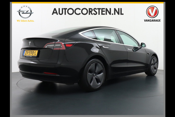 Tesla Model 3 SR+60kWh 325PK AutoPilot FSD.vb Leer PanoDak Adaptive cruise 18" Camera's Elektr.-Stuur+Stoelen+Spiegels+Geheugen+Easy-Entry+Ver Ecc Navigatiesysteem full map LED-a+v Comfortstoel(en) ACC Dual-ECC DAB Voorverwarmen interieur via App Keyless via Telefoonsleutel One-Pedal-Drive Origin. NLse auto !