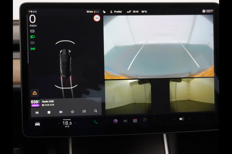 Tesla Model 3 SR+60kWh 325PK AutoPilot FSD.vb Leer PanoDak Adaptive cruise 18" Camera's Elektr.-Stuur+Stoelen+Spiegels+Geheugen+Easy-Entry+Ver Ecc Navigatiesysteem full map LED-a+v Comfortstoel(en) ACC Dual-ECC DAB Voorverwarmen interieur via App Keyless via Telefoonsleutel One-Pedal-Drive Origin. NLse auto !