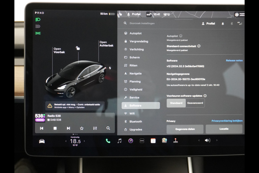 Tesla Model 3 SR+60kWh 325PK AutoPilot FSD.vb Leer PanoDak Adaptive cruise 18" Camera's Elektr.-Stuur+Stoelen+Spiegels+Geheugen+Easy-Entry+Ver Ecc Navigatiesysteem full map LED-a+v Comfortstoel(en) ACC Dual-ECC DAB Voorverwarmen interieur via App Keyless via Telefoonsleutel One-Pedal-Drive Origin. NLse auto !