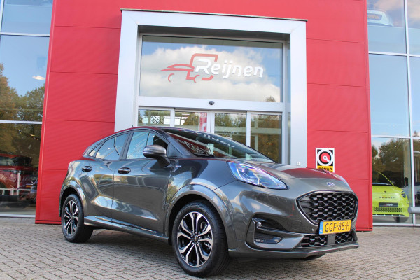 Ford Puma 1.0 EcoBoost Hybrid AUTOMAAT ST-LINE | ACHTERUITRIJ CAMERA | PARKEER SENSOREN VOOR EN ACHTER | FULL LED KOPLAMPEN | WINTER PACK: STOEL/STUUR/VOORRUIT VERWARMING | AUTOMATISCH INPARKEREN | LICHTMETALEN VELGEN 17" | LANE ASSIST | VERKEERSBORDEN HERKENNING | CLIMATE CONTROL | DRAADLOZE TELEFOONLADER |