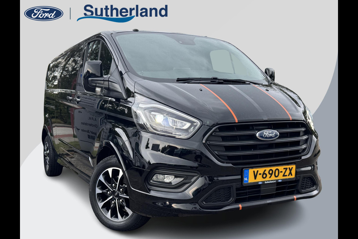 Ford Transit Custom 310 2.0 TDCI L2H1 Sport SCI 170pk | Trekhaak | Stoelverwarming | Achteruitrijcamera | Houten laadvloer | 3 zits | Dealer onderhouden