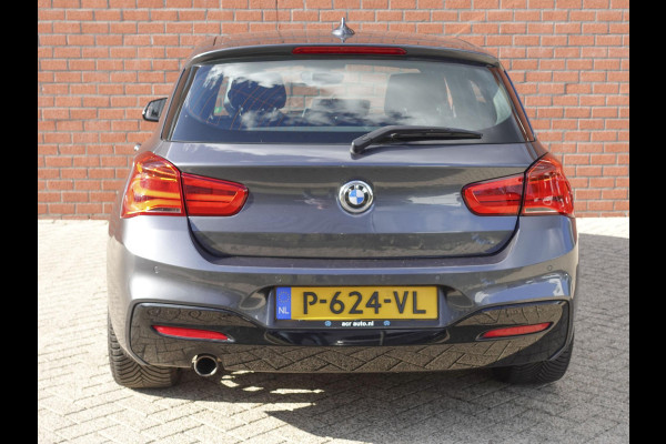 BMW 1-serie 118i Edition M Sport Shadow High Executive LED verlichting Leder sportstoelen 18 inch velgen parkeersensoren voor en achter Multimedia voorbereiding etc.