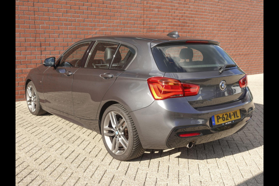 BMW 1-serie 118i Edition M Sport Shadow High Executive LED verlichting Leder sportstoelen 18 inch velgen parkeersensoren voor en achter Multimedia voorbereiding etc.