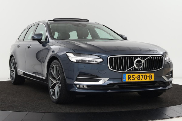 Volvo V90 2.0 T5 Inscription | Panoramadak | Stoelventilatie | Head-Up | Trekhaak | Massage | 360 camera | Nappaleder | Carplay | Achterbankverwarming | Navigatie | Keyless | Dodehoek detectie | Full LED