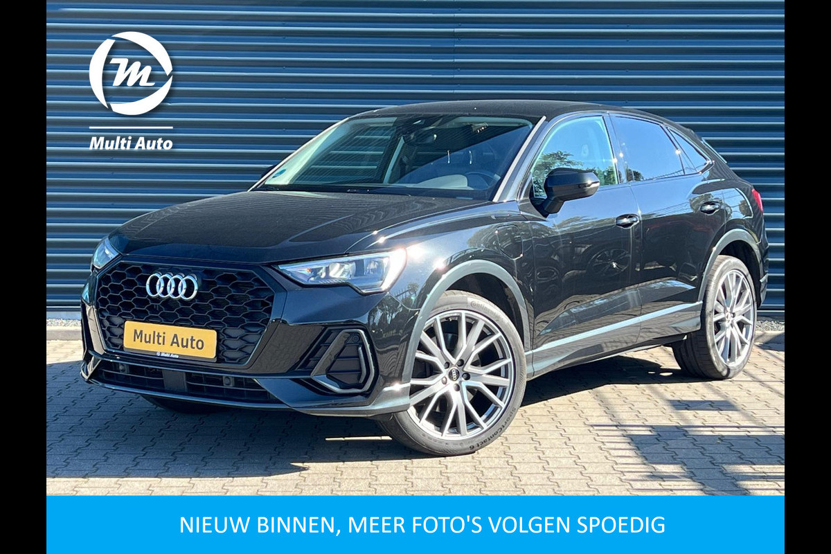 Audi Q3 Sportback 45 TFSI e Edition Plug in Hybrid 245pk PHEV | Lederen Alcantara Sportstoelen | Virtual Cockpit | Navigatie | Apple Carplay | Camera | Stoelverwarming |