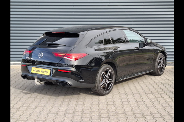 Mercedes-Benz CLA-Klasse Shooting Brake 250 e AMG Night Plug in Hybrid 218pk PHEV | Lederen Alcantara Sportstoelen | Trekhaak af Fabriek | Adaptive Cruise | Apple Carplay | Navigatie | 360 Camera |