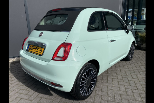 Fiat 500 Cabrio 1.2 Lounge Airco - Cruise control - ParkS-A - U-con./Radio/USB/AUX/TEL - MFL-Stuurwiel - LMV - CD+AB - Ramen E-VZ - B-Stoel IHV - B-Assist