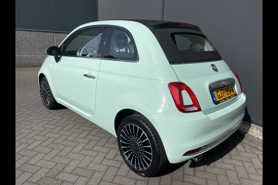 Fiat 500 Cabrio 1.2 Lounge Airco - Cruise control - ParkS-A - U-con./Radio/USB/AUX/TEL - MFL-Stuurwiel - LMV - CD+AB - Ramen E-VZ - B-Stoel IHV - B-Assist