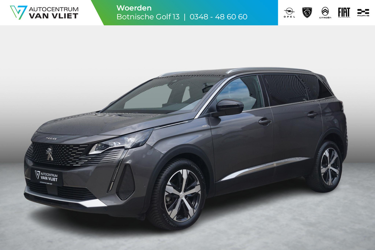 Peugeot 5008 1.2 TURBO 130 GT AUTOMAAT 7-Persoons | Navigatie pro | Climate control | Privacy Glass | Full LED | Adaptive Cruise C |