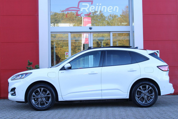 Ford Kuga 2.5 PHEV 225PK AUTOMAAT ST-LINE | ELEKTRISCH WEGKLAPBARE TREKHAAK | ALLE SEASON BANDEN | 360° CAMERA | ELEKTRISCH BEDIENBARE ACHTERKLEP | WINTER PACK: STOEL/STUUR/VOORRUIT VERWARMING | 18" LICHTMETALEN VELGEN | PANORAMISCH SCHUIF/KANTEL DAK | DODEHOEK DETECTIE | ADAPTIVE CRUISE CONTROL | HEAD UP DISPLAY | DEUR BESCHERMERS | DRAADLOZE TELEFOONLADER | ACHTERBANK VERWARMD | KEYLESS ENTRY/START |