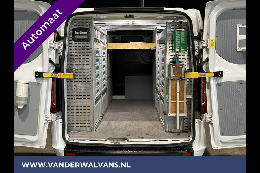 Ford Transit Custom 2.0 TDCI 170pk Automaat L2H1 inrichting Euro6 Airco | 2x zijdeur | Navigatie LED, Cruisecontrol, Parkeersensoren, Stoelverwarming, Verwarmde voorruit, Bijrijdersbank