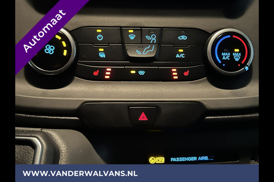 Ford Transit Custom 2.0 TDCI 170pk Automaat L2H1 inrichting Euro6 Airco | 2x zijdeur | Navigatie LED, Cruisecontrol, Parkeersensoren, Stoelverwarming, Verwarmde voorruit, Bijrijdersbank