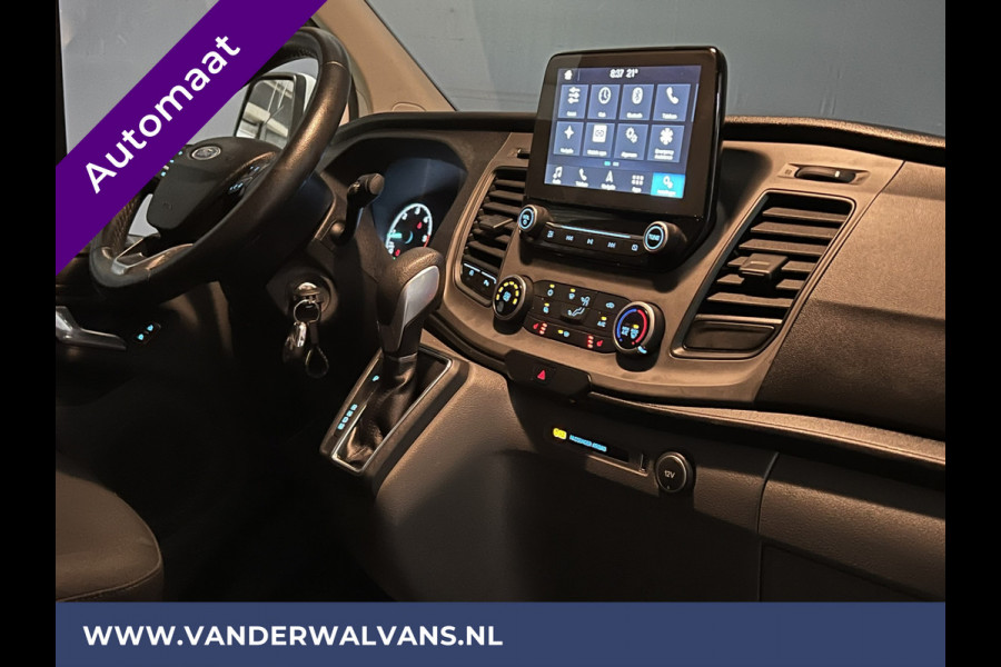 Ford Transit Custom 2.0 TDCI 170pk Automaat L2H1 inrichting Euro6 Airco | 2x zijdeur | Navigatie LED, Cruisecontrol, Parkeersensoren, Stoelverwarming, Verwarmde voorruit, Bijrijdersbank