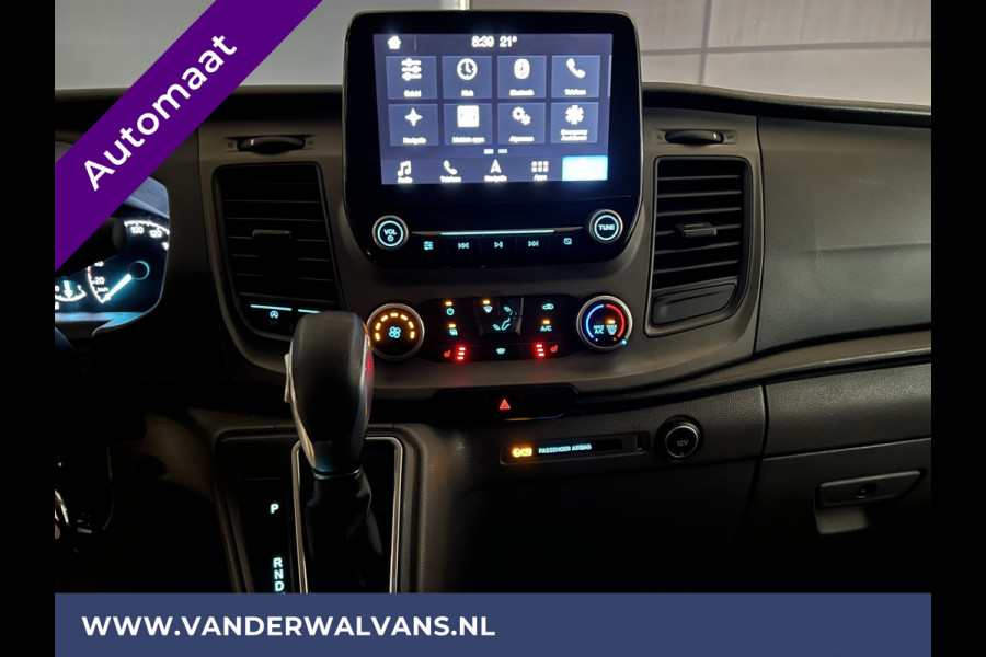 Ford Transit Custom 2.0 TDCI 170pk Automaat L2H1 inrichting Euro6 Airco | 2x zijdeur | Navigatie LED, Cruisecontrol, Parkeersensoren, Stoelverwarming, Verwarmde voorruit, Bijrijdersbank