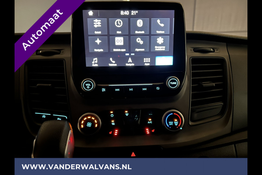 Ford Transit Custom 2.0 TDCI 170pk Automaat L2H1 inrichting Euro6 Airco | 2x zijdeur | Navigatie LED, Cruisecontrol, Parkeersensoren, Stoelverwarming, Verwarmde voorruit, Bijrijdersbank