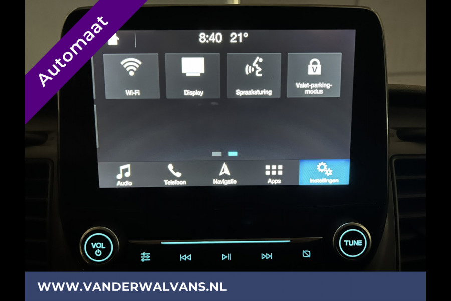 Ford Transit Custom 2.0 TDCI 170pk Automaat L2H1 inrichting Euro6 Airco | 2x zijdeur | Navigatie LED, Cruisecontrol, Parkeersensoren, Stoelverwarming, Verwarmde voorruit, Bijrijdersbank