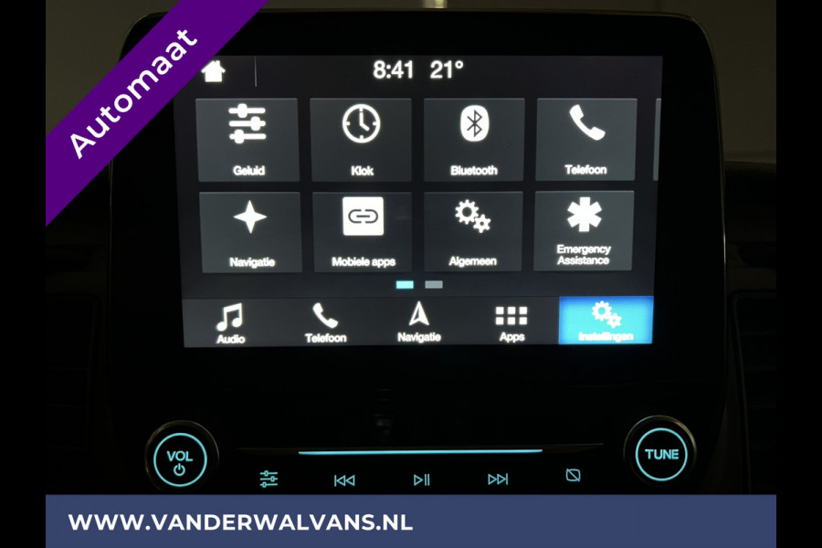 Ford Transit Custom 2.0 TDCI 170pk Automaat L2H1 inrichting Euro6 Airco | 2x zijdeur | Navigatie LED, Cruisecontrol, Parkeersensoren, Stoelverwarming, Verwarmde voorruit, Bijrijdersbank