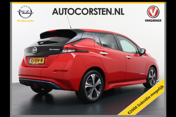 Nissan Leaf €10.395,- Na Subsidie 40 kWh Navi Top-View 360-Camera Adapt.Cruise-ControlAndroid Auto Apple Carplay Keyless Ecc Bluetooth DAB L Verwarmd Lederen Stuur Isofix N-Connecta €2.000,- Subsidie mogelijk