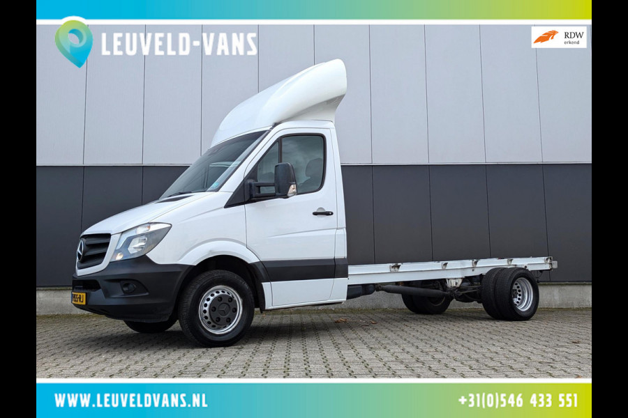 Mercedes-Benz Sprinter 516 163PK AUTOMAAT CHASSIS CABINE AIRCO CRUISE DEALER ONDERHOUDEN RWD 3ZITTER