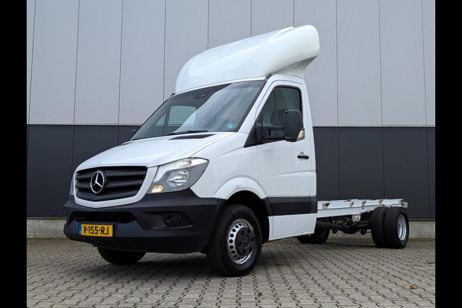 Mercedes-Benz Sprinter 516 163PK AUTOMAAT CHASSIS CABINE AIRCO CRUISE DEALER ONDERHOUDEN RWD 3ZITTER