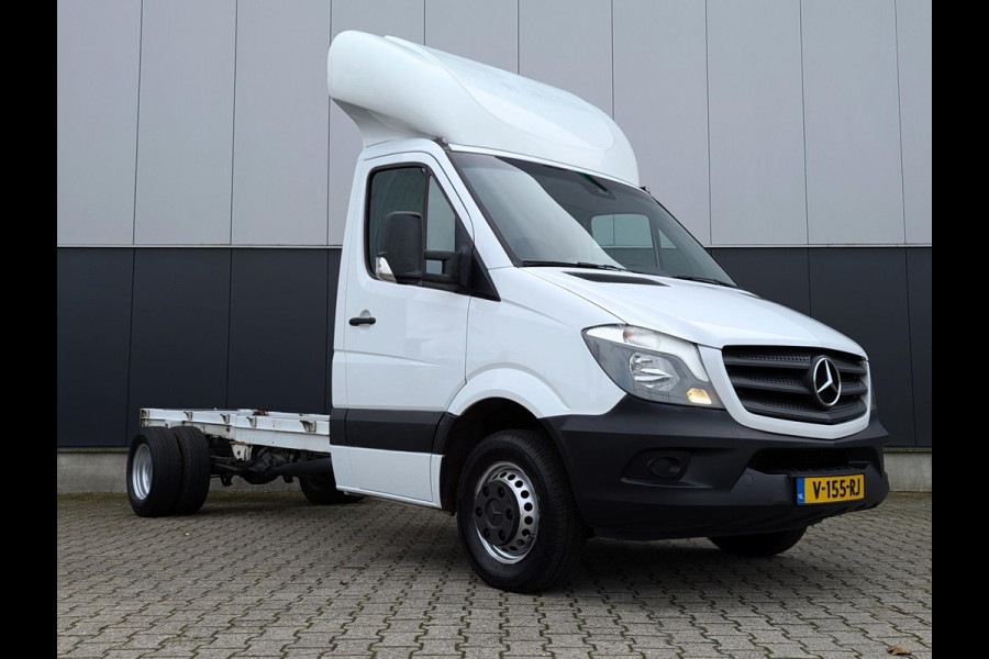 Mercedes-Benz Sprinter 516 163PK AUTOMAAT CHASSIS CABINE AIRCO CRUISE DEALER ONDERHOUDEN RWD 3ZITTER