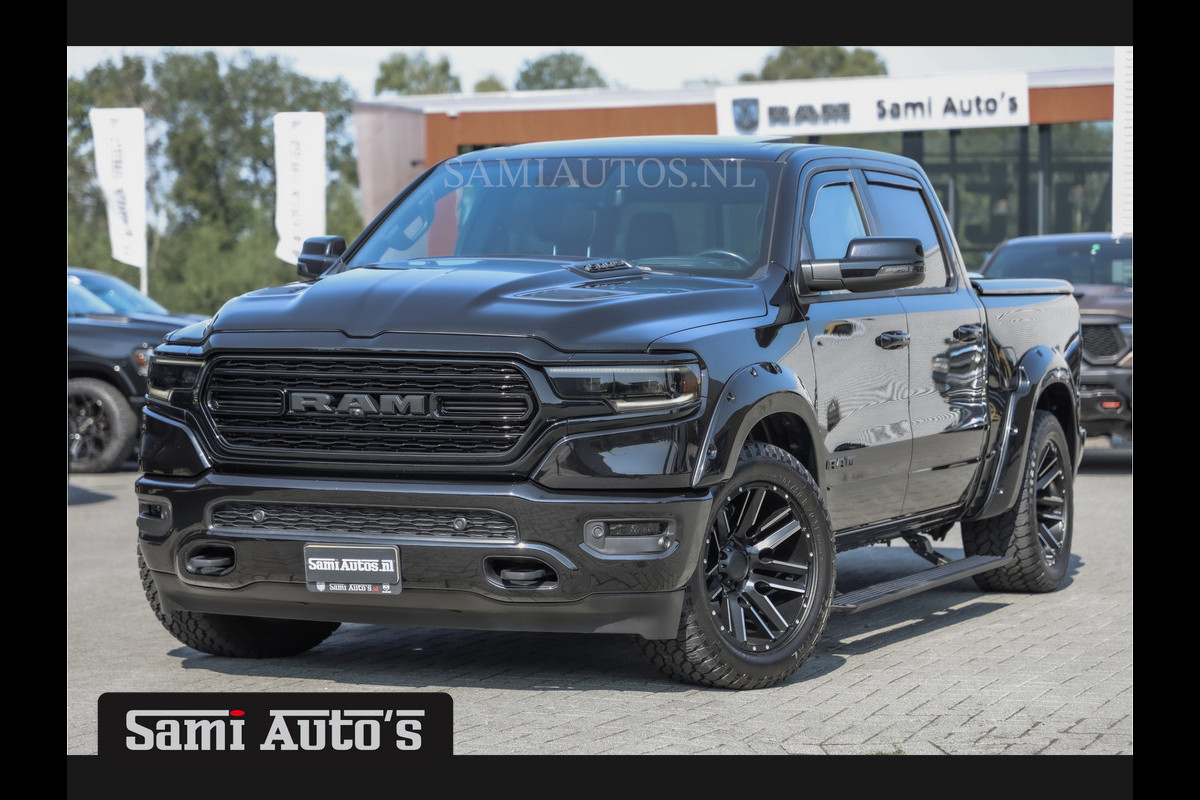 Dodge Ram 1500 BLACK BEAST | HULK PACKAGE | HEMI 5.7 V8 4x4 | LIMITED EDITION | EERSTE EIGENAAR | BOM VOL | DUBBELE CABINE | 5 PERSOONS PICK UP | MWK KLEP | LUCHTVERING | HUD |