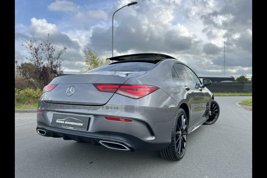 Mercedes-Benz CLA-Klasse 250 e AMG CLA250e Coupe Panoramadak|Keyless|Camera 360°|Distronic|Advanced sound|Sfeerverlichting|Head-up|Night pakket