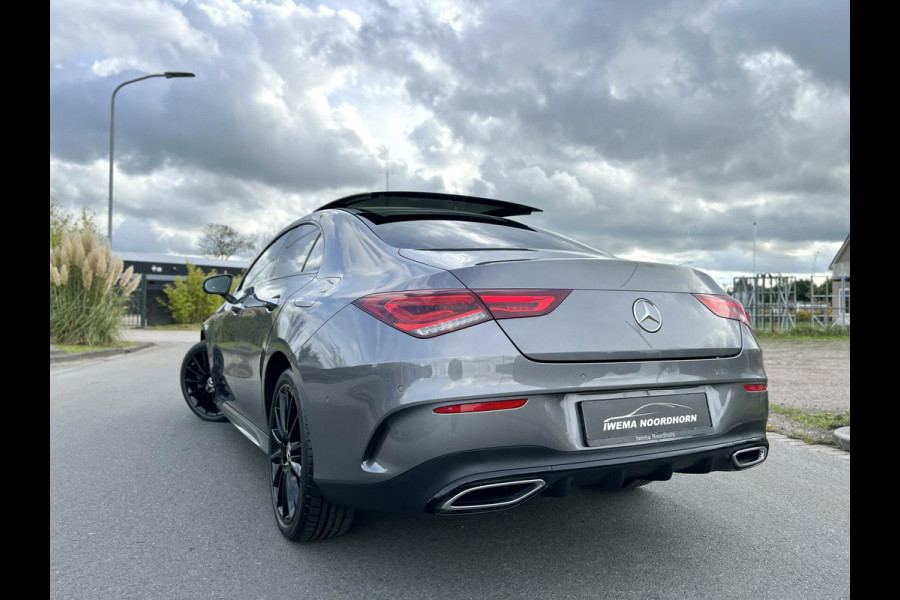 Mercedes-Benz CLA-Klasse 250 e AMG CLA250e Coupe Panoramadak|Keyless|Camera 360°|Distronic|Advanced sound|Sfeerverlichting|Head-up|Night pakket