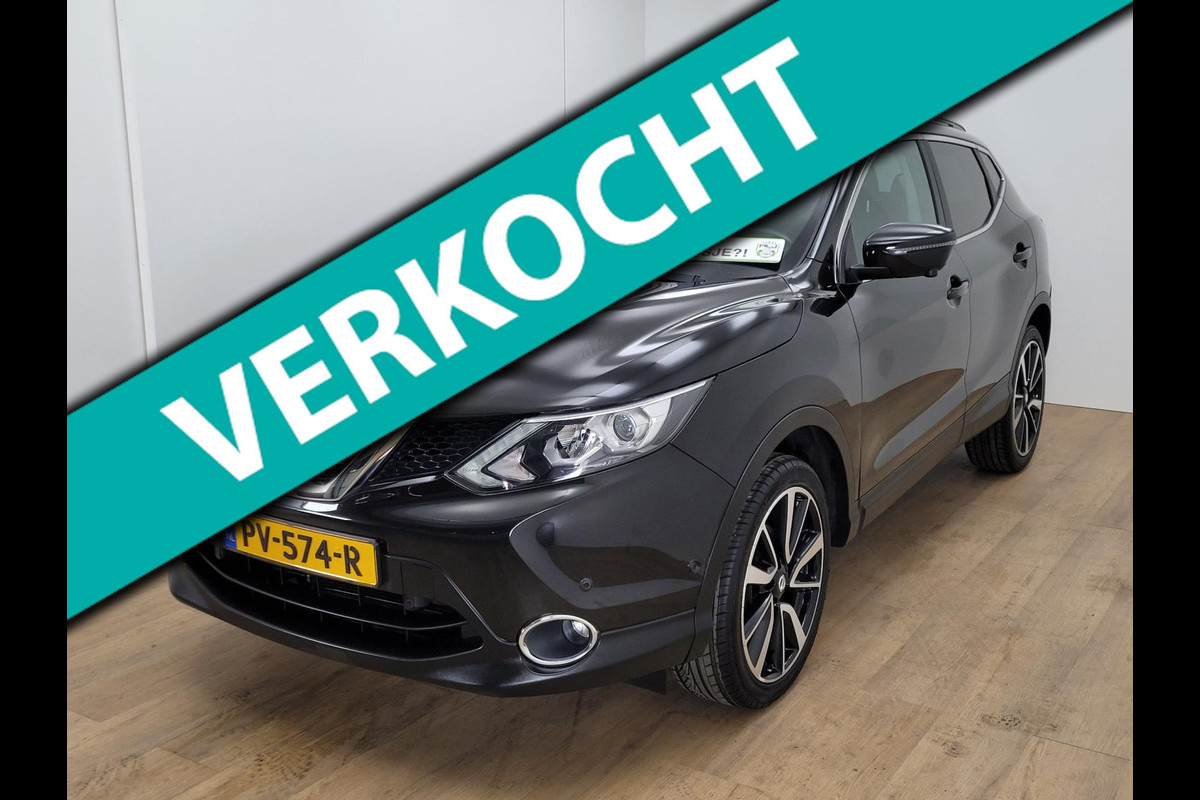 Nissan QASHQAI 1.2 Tekna | Parkeercamera | 360cam | Leer | Trekhaak | Bomvolle auto | Cruisecontrol | Panoramadak | Bovag