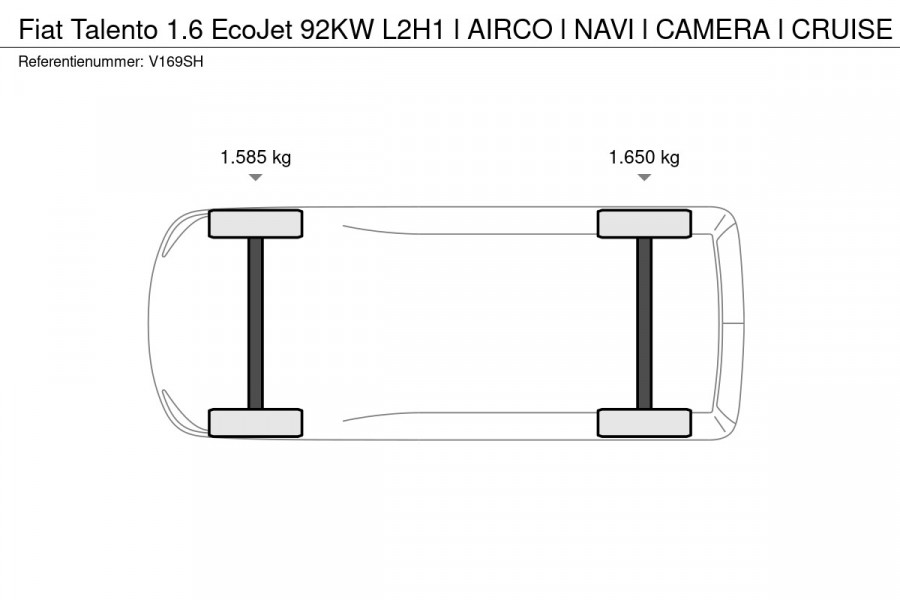 Fiat Talento 1.6 EcoJet 92KW L2H1 l AIRCO l NAVI l CAMERA l CRUISE