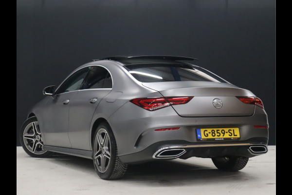 Mercedes-Benz CLA-Klasse 200 AMG Sport FULL OPTION [SCHUIFDAK, SFEERVERLICHTING, CAMERA, LAK MOJAVESILVER, GROOT NAVI, SPORTSTOELEN, PDC, CRUISE CONTROL, AIRCO, NIEUWSTAAT]