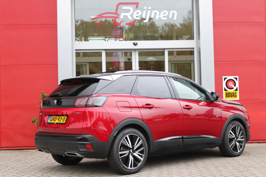 Peugeot 3008 1.6 HYbrid4 300PK GT PACK BUSINESS | PANORAMISCH SCHUIF/KANTEL DAK | MASSAGE STOELEN | ELEKTRISCHE STOELEN MET GEHEUGEN FUNCTIE | STOEL VERWARMING | FULL LED KOPLAMPEN | 360°C CAMERA | KEYLESS ENTRY/START | NAVIGATIE 10" TOUCHSCREEN | APPLE CARPLAY/ANDROID AUTO | DODEHOEK BEWAKING | FOCAL AUDIO SYSTEM | ADAPTIVE CRUISE CONTROL | ELEKTRISCHE ACHTERKLEP | DAB+ RADIO |