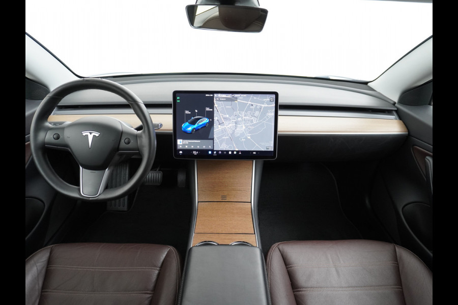 Tesla Model 3 Long Range 75 kWh 463PK FSD-vb. Premium-Audio 4wd 18" AutoPilot Pano.dak Camera Leer Adaptive-Cruise+Stop&Go  PDC-A+Voor Wifi Ec Veel grip door AWD vierwielaandrijving.  Origineel Nederlandse auto ! grootste accu ! tot 16,5 kwh thuis laden, 120kw/h snelladen per uur !