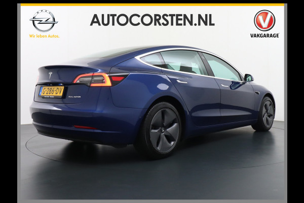 Tesla Model 3 Long Range 75 kWh 463PK FSD-vb. Premium-Audio 4wd 18" AutoPilot Pano.dak Camera Leer Adaptive-Cruise+Stop&Go  PDC-A+Voor Wifi Ec Veel grip door AWD vierwielaandrijving.  Origineel Nederlandse auto ! grootste accu ! tot 16,5 kwh thuis laden, 120kw/h snelladen per uur !