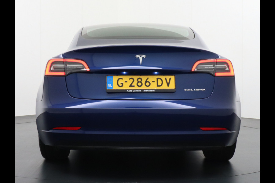 Tesla Model 3 Long Range 75 kWh 463PK FSD-vb. Premium-Audio 4wd 18" AutoPilot Pano.dak Camera Leer Adaptive-Cruise+Stop&Go  PDC-A+Voor Wifi Ec Veel grip door AWD vierwielaandrijving.  Origineel Nederlandse auto ! grootste accu ! tot 16,5 kwh thuis laden, 120kw/h snelladen per uur !