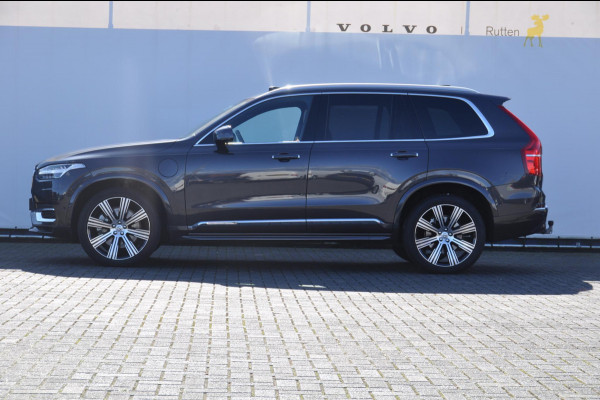 Volvo XC90 T8 455PK Automaat Recharge AWD Ultimate Bright Massage stoelen / Stoelverwarming en ventilatie voor / Luchtvering / Semi-elektrisch inklapbare trekhaak / Head-up display / Bowers & Wilkins Audio / 360 camera / Pilot assist / Adaptive cruise control / Elektrische achterklep / Keyless entry /