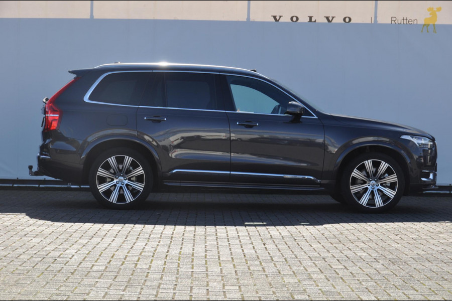 Volvo XC90 T8 455PK Automaat Recharge AWD Ultimate Bright Massage stoelen / Stoelverwarming en ventilatie voor / Luchtvering / Semi-elektrisch inklapbare trekhaak / Head-up display / Bowers & Wilkins Audio / 360 camera / Pilot assist / Adaptive cruise control / Elektrische achterklep / Keyless entry /