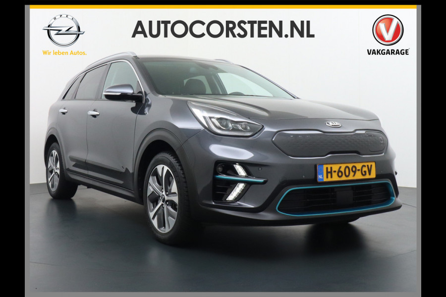 Kia e-Niro 204pk 64 kWh AutoPilot Leer Navi Apple Carplay Android Warmtepomp Adaptive-Cruise Head-Up-Display Uitparkeerwaarschuwing ACC Cam ESP Dodehoek detectorAutonomous Emergency Braking Priv.Glas bots waarschuwing systeem Regen+Verlichtings-sensor Vermoeidheids herkenning Anti-Verbl.b-spiegel Orig. NL auto 1e eigenaar Dealer onderhouden 46000 nieuw!