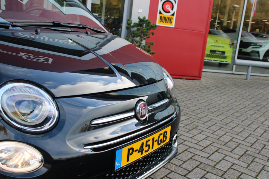 Fiat 500C 1.0 Hybrid Dolcevita | APPLE CARPLAY/ANDROID AUTO | DAB+ RADIO | PARKEERSENSOREN ACHTER | LEDEREN BEKLEDING | CLIMATE CONTROL | CRUISE CONTROL | LICHTMETALEN VELGEN | REGEN/LICHT SENSOR |