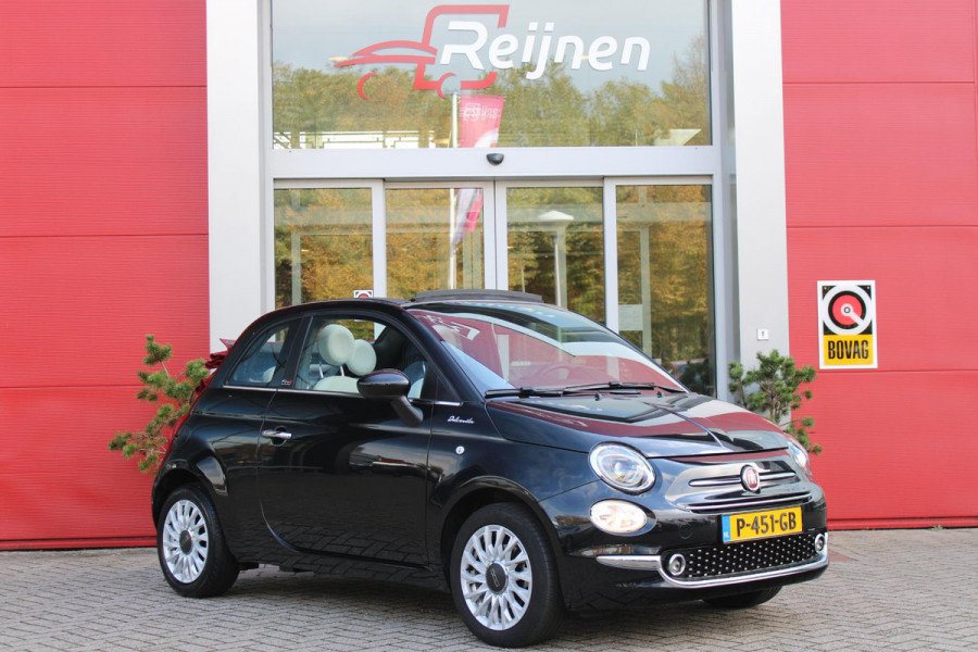 Fiat 500C 1.0 Hybrid Dolcevita | APPLE CARPLAY/ANDROID AUTO | DAB+ RADIO | PARKEERSENSOREN ACHTER | LEDEREN BEKLEDING | CLIMATE CONTROL | CRUISE CONTROL | LICHTMETALEN VELGEN | REGEN/LICHT SENSOR |