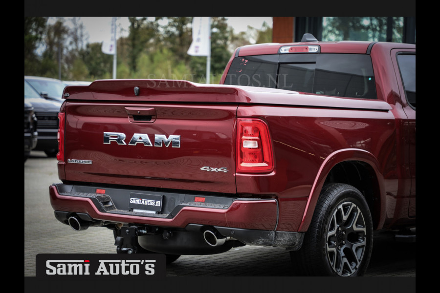 Dodge Ram 2025 LARAMIE SPORT HURRICAN 420PK 636 Nm TWIN TURBO | PRIJS MET LPG EN COVER EN GARANTIE | DUBBELE CABINE | PICK UP | 5 PERSOONS | DC | GRIJSKENTEKEN | Velvet Red Pearl VOORAAD 2218 - 3854